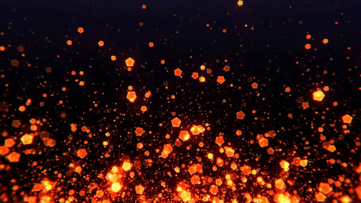 Orange Embers Bokeh Dark Glowing Abstract Background - orange embers bokeh dark image, dark glowing abstract background