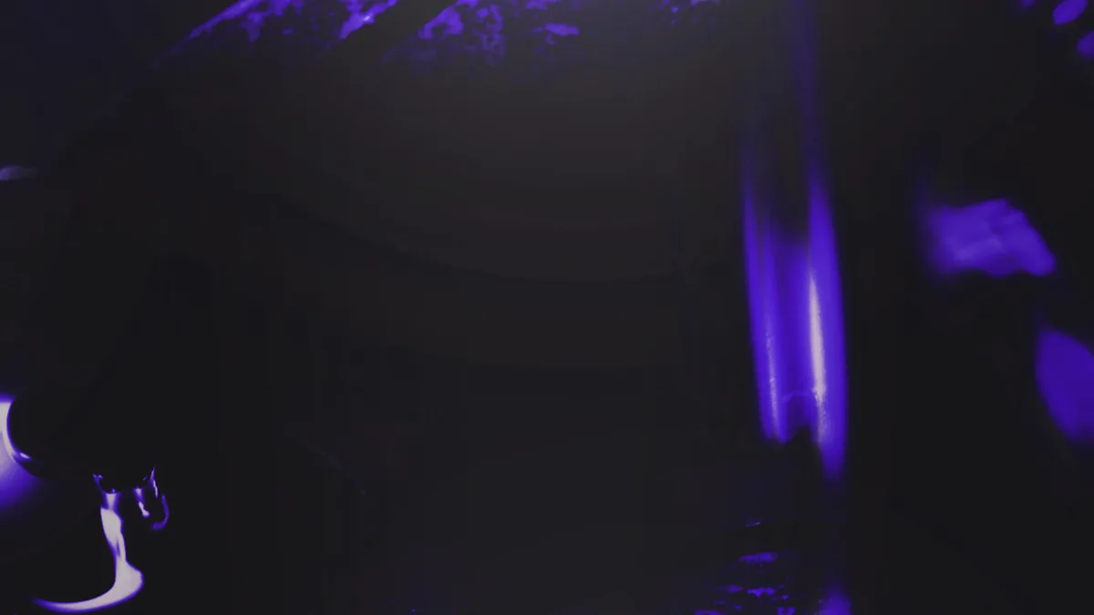 Purple Blue Light Beams Vertical Streak Overlay - purple blue light beams image, blue light streak overlay image, light
