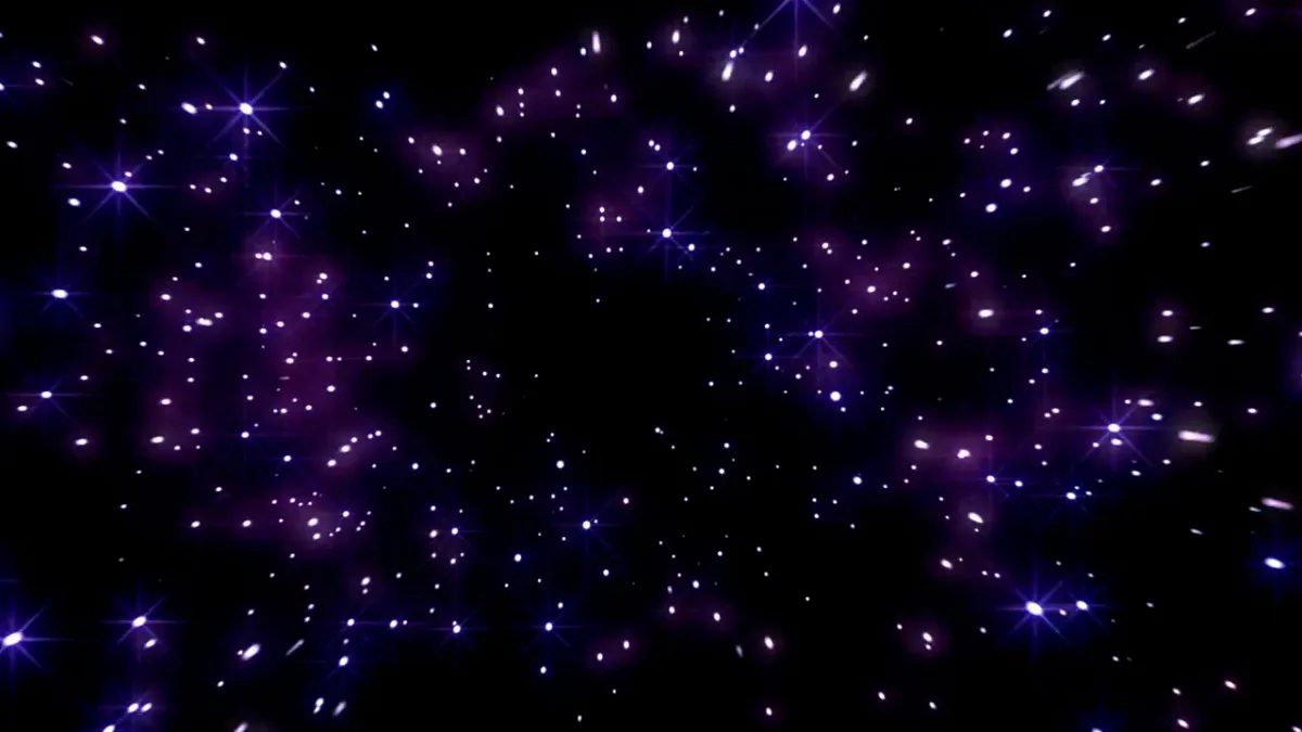 Purple Stardust Particles Dark Space Background - purple stardust particles dark image, dark space background image