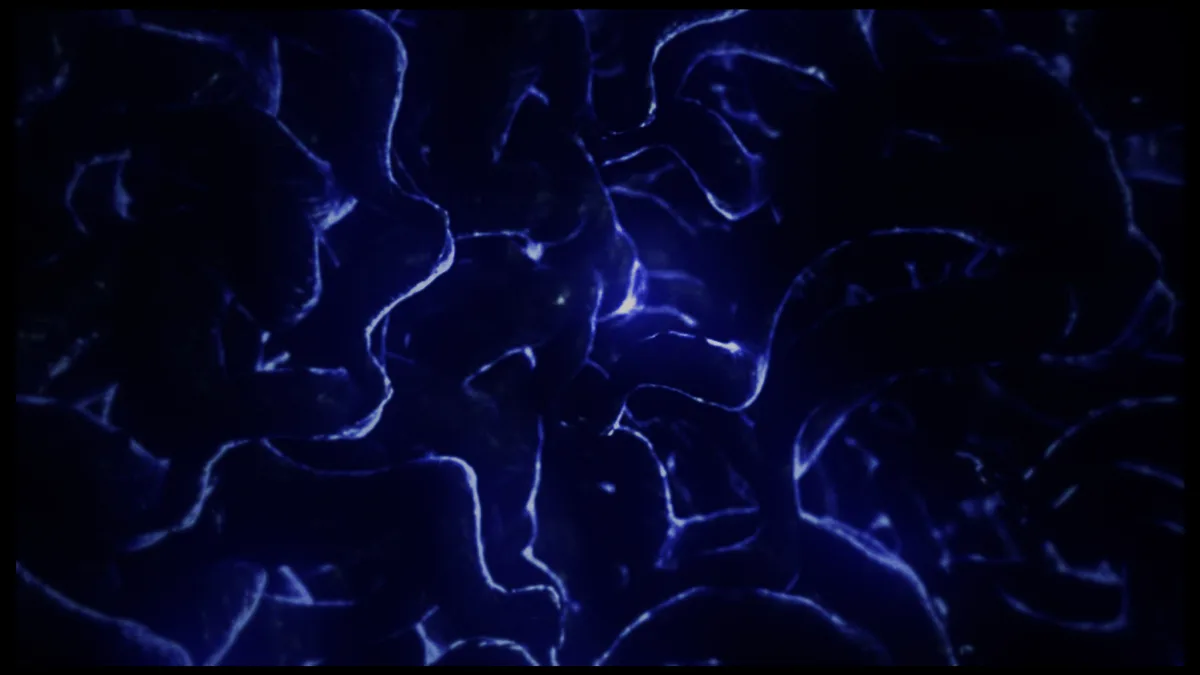 Violet Blue Electric Plasma Dark Glowing Abstract Background - violet blue electric plasma image, dark glowing abstract