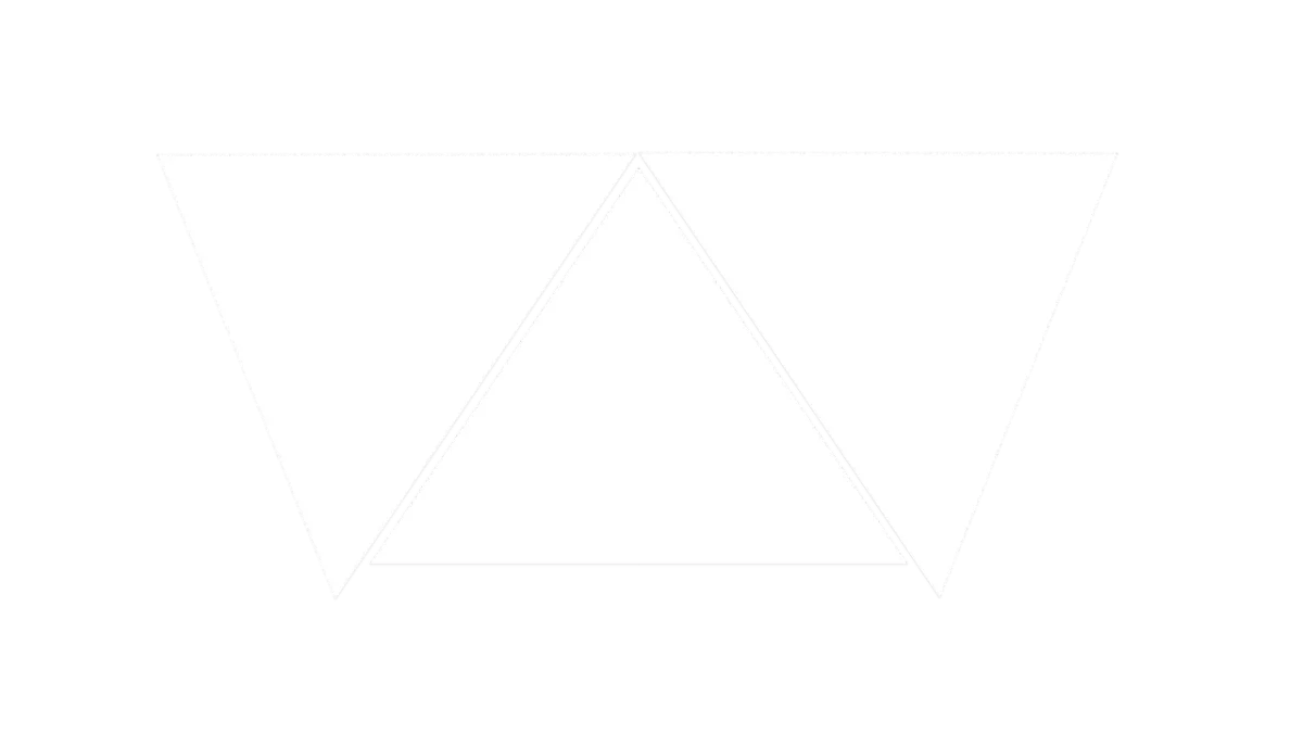 White Triangle Pair Outline Inverted Abstract Shape PNG - white triangle pair outline png, white abstract shape png