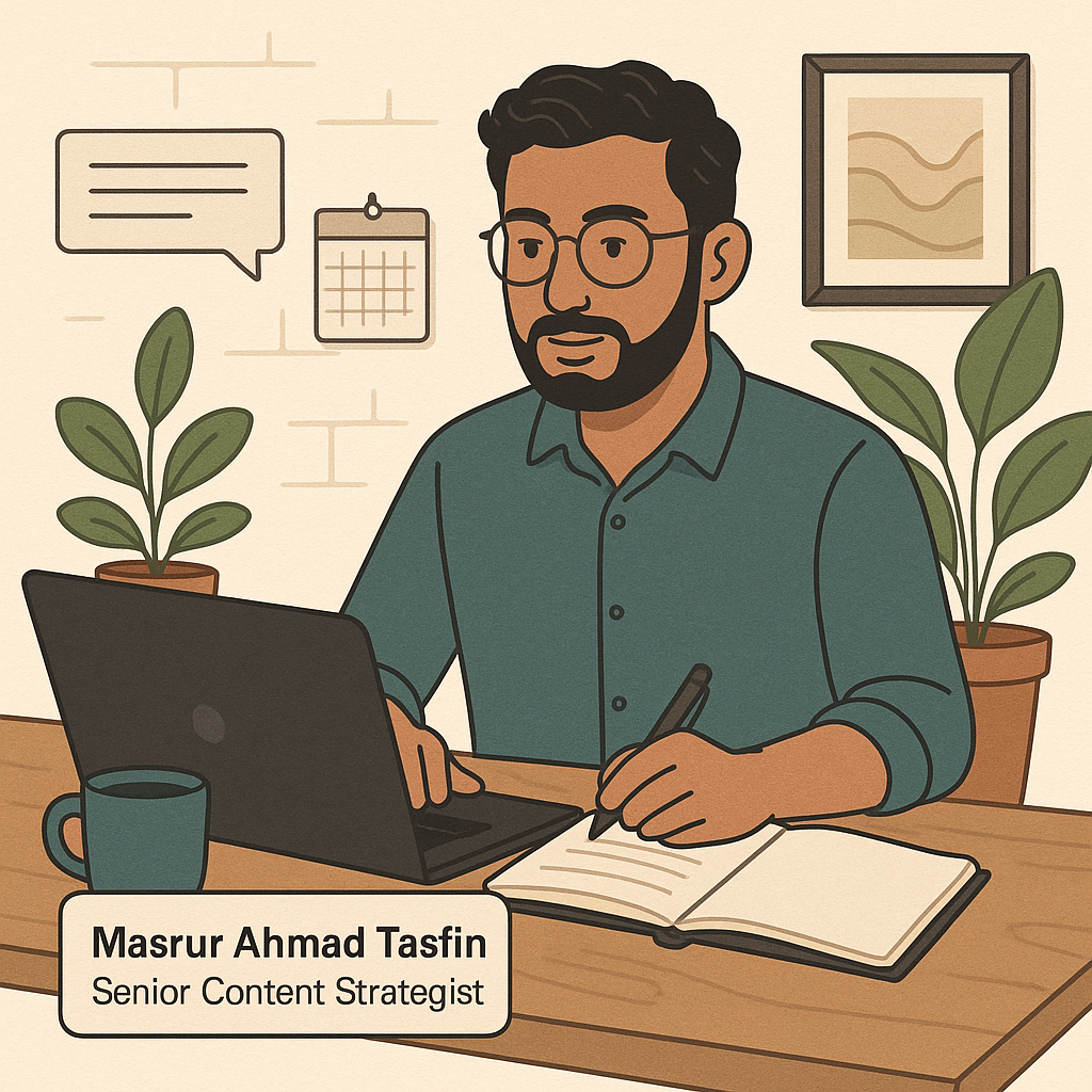 Masrur Ahmad Tasfin, Senior Content Strategist