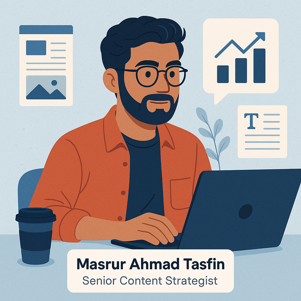 Masrur Ahmad Tasfin, Senior Content Strategist