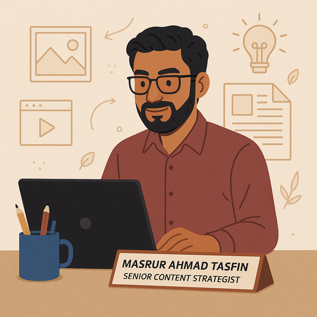 Masrur Ahmad Tasfin, Senior Content Strategist