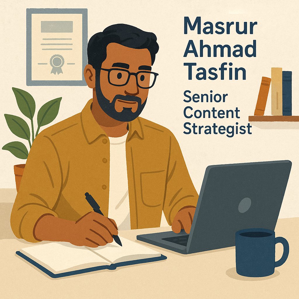 Masrur Ahmad Tasfin, Senior Content Strategist