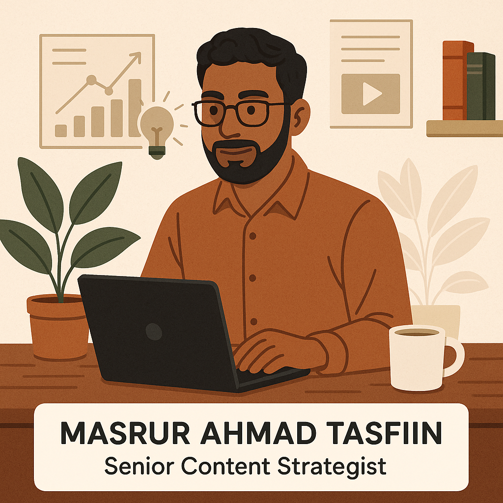 Masrur Ahmad Tasfin, Senior Content Strategist