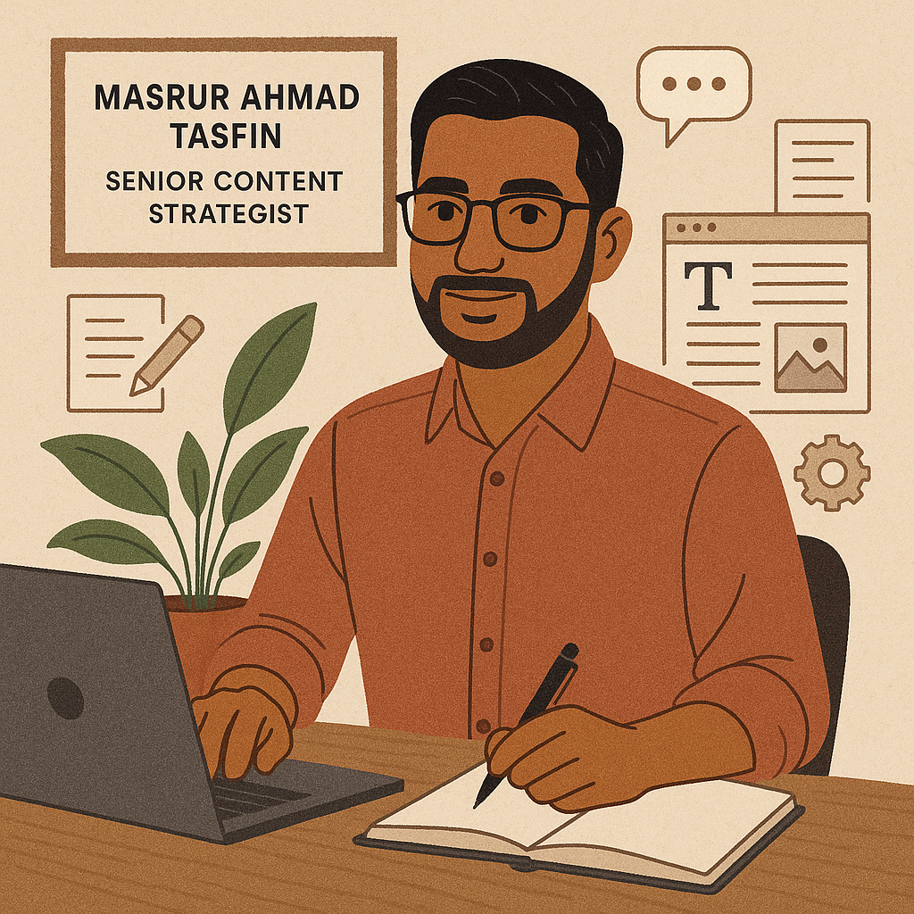 Masrur Ahmad Tasfin, Senior Content Strategist